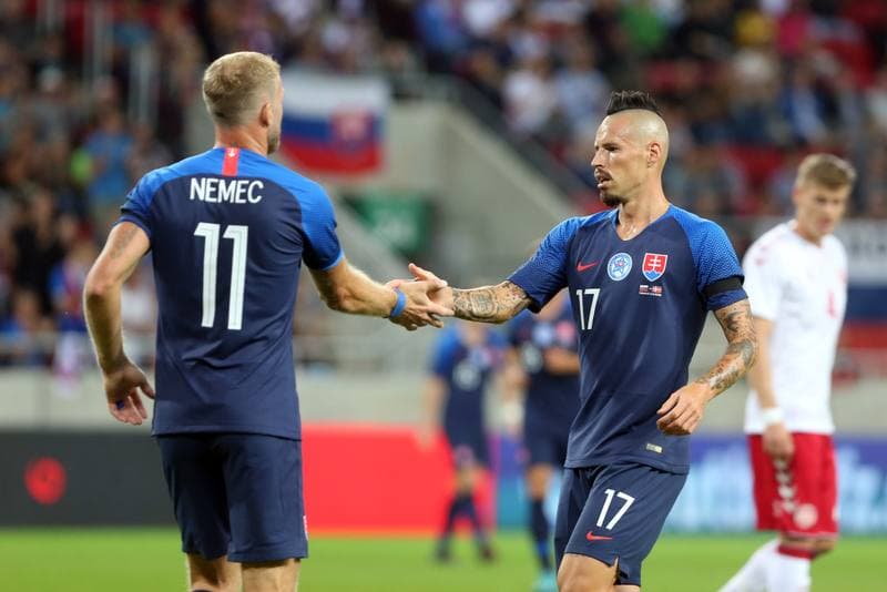 Football. International Friendly. Slovakia - Denmark. 05.09.2018