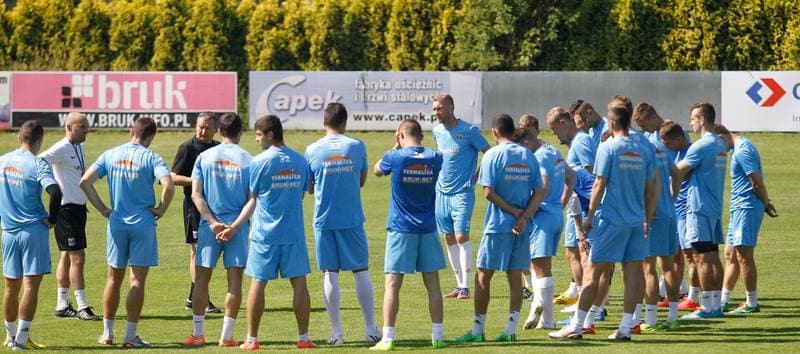 Football. Termalica Bruk-Bet Nieciecza. Training. 03.07.2015