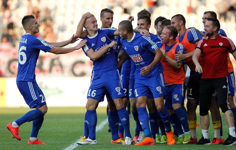 Football. T-Mobile Ekstraklasa. Cracovia Krakow - Piast Gliwice. 13.03.2015