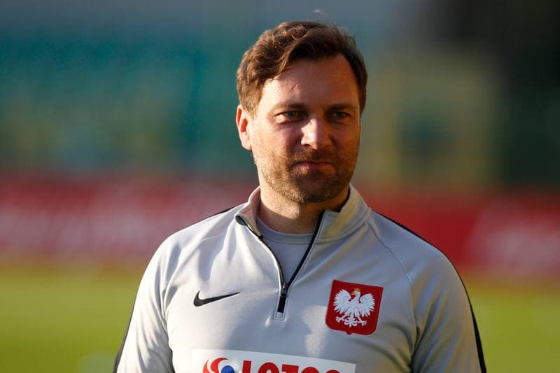 Football. Poland national team. Training. 09.10.2018