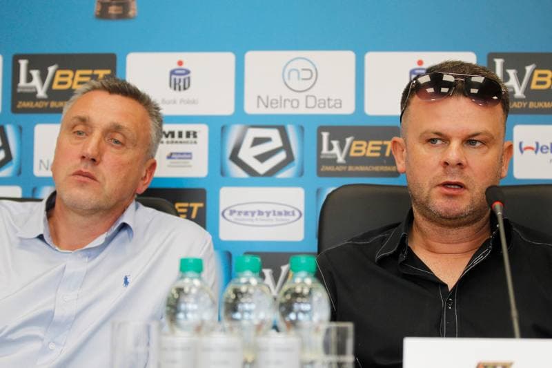 Football. Zaglebie Sosnowiec. Press Conference. 16.10.2018
