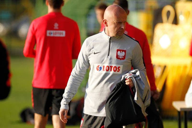 Football. Poland national team. Training. 09.10.2018