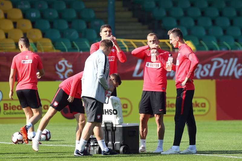 Football. Poland national team. Training. 12.10.2018