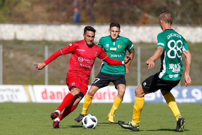 Football. Sparing. Zaglebie Sosnowiec - GKS 1962 Jastrzebie. 13.10.2018