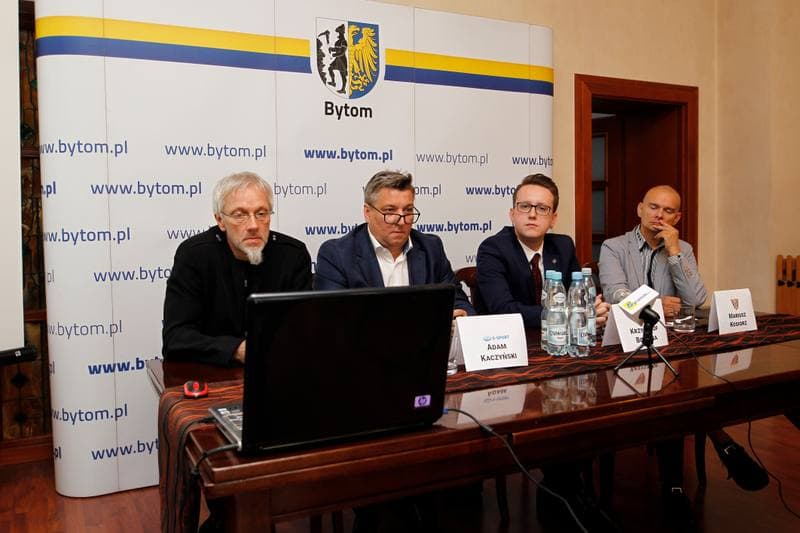 Football. Polonia Bytom. Press Conference. 17.10.2018