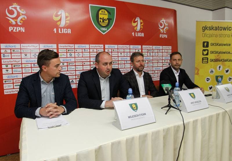 Football. GKS Katowice. Press Conference. 28.09.2015