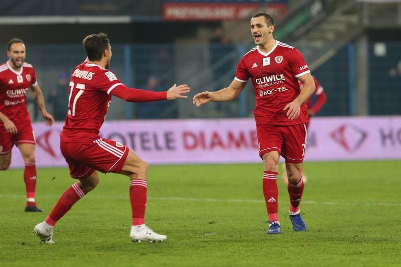Football. Lotto Ekstraklasa. Piast Gliwice - Pogon Szczecin. 03.12.2018