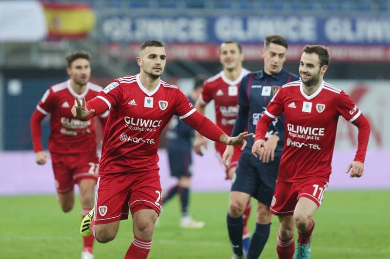 Football. Lotto Ekstraklasa. Piast Gliwice - Pogon Szczecin. 03.12.2018