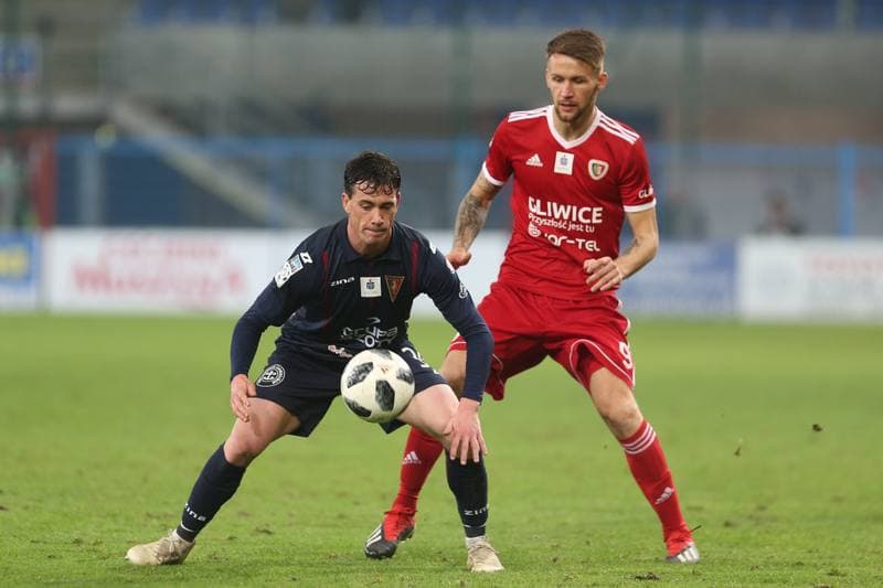 Football. Lotto Ekstraklasa. Piast Gliwice - Pogon Szczecin. 03.12.2018