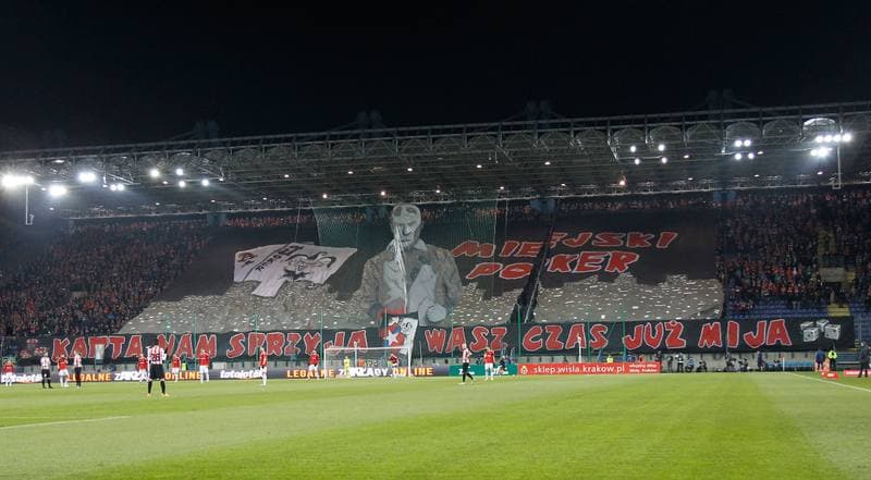 Football. PKO BP Ekstraklasa. Wisla Krakow - Cracovia Krakow. 29.11.2015