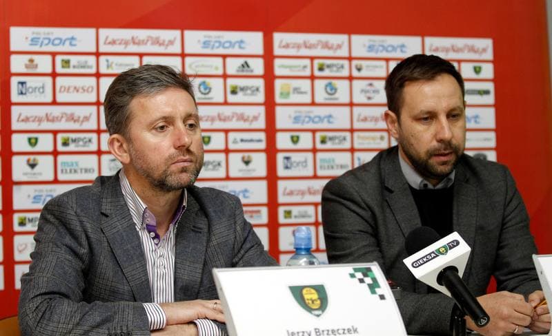 Football. GKS Katowice. Press Conference. 28.09.2015