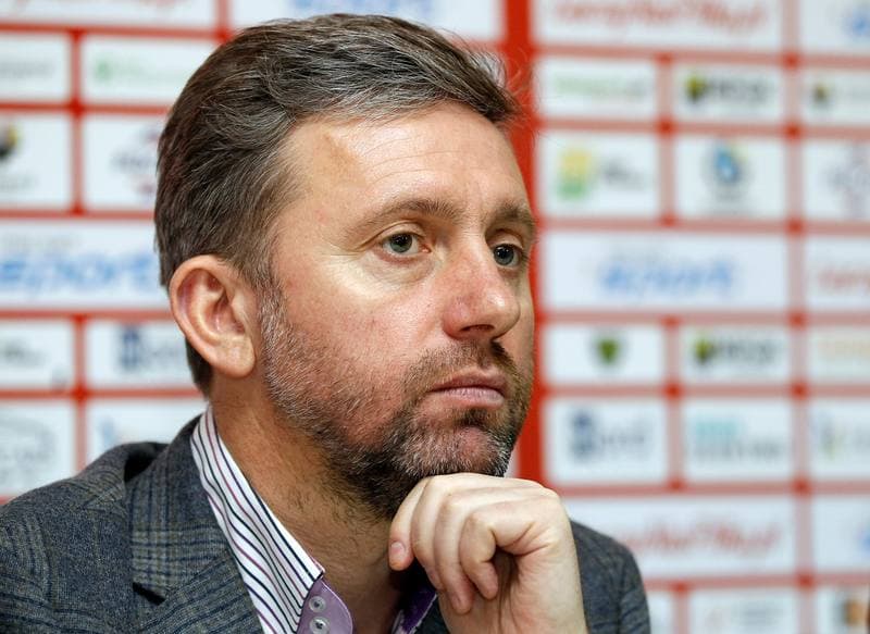 Football. GKS Katowice. Press Conference. 28.09.2015