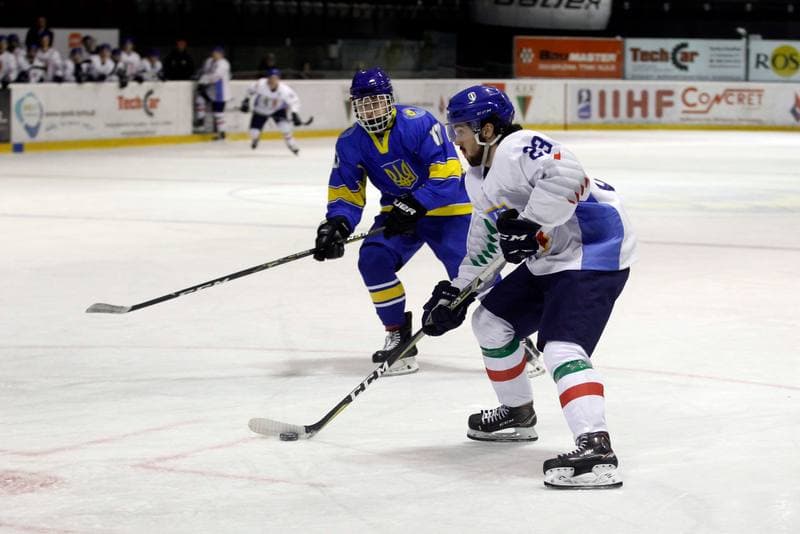 Ice Hockey. U20 World Championship Division 1B. Ukraine - Italy. 12.12.2018
