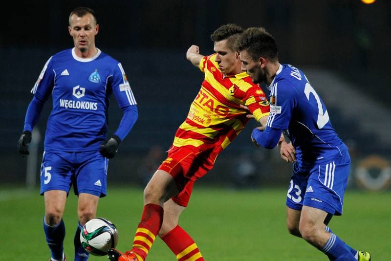 Football. T-Mobile Ekstraklasa. Ruch Chorzow - Jagiellonia Bialystok. 09.11.2014