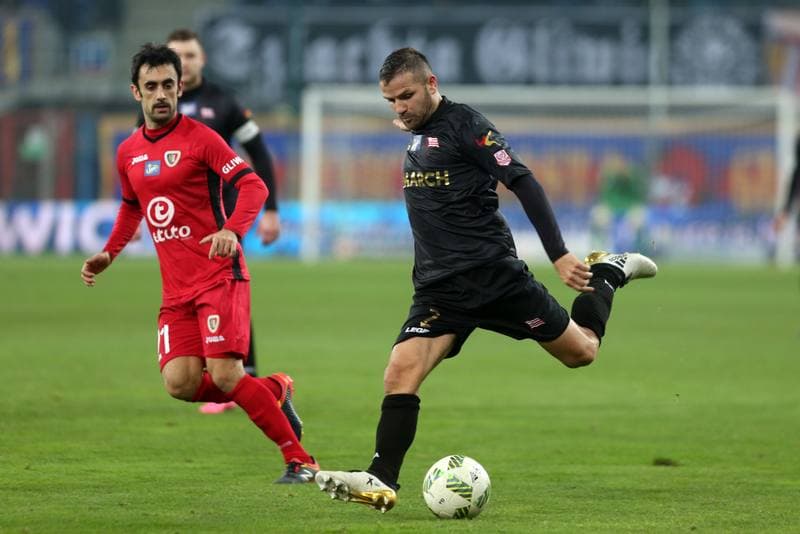 Football. Lotto Ekstraklasa. Piast Gliwice - Cracovia Krakow. 18.11.2016