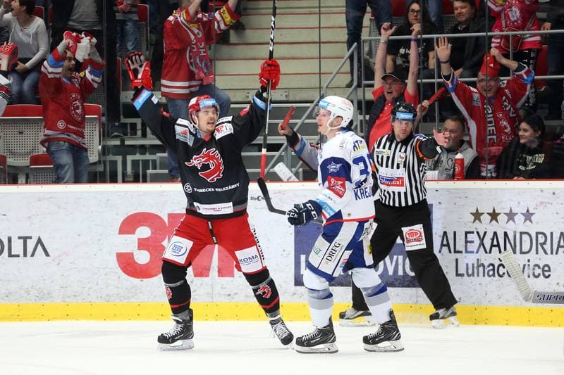 Ice Hockey. Tipsport Extraliga. Ocelari Trinec - Kometa Brno. 14.04.2018