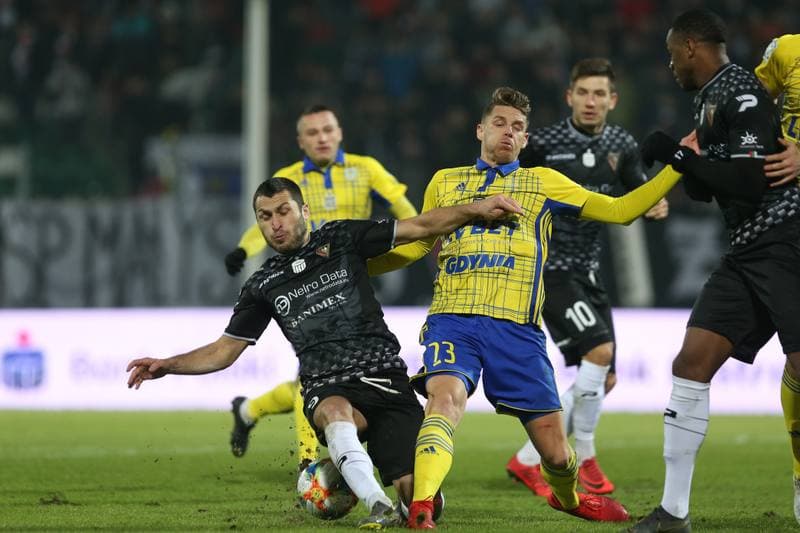 Football. Lotto Ekstraklasa. Zaglebie Sosnowiec - Arka Gdynia. 16.02.2019