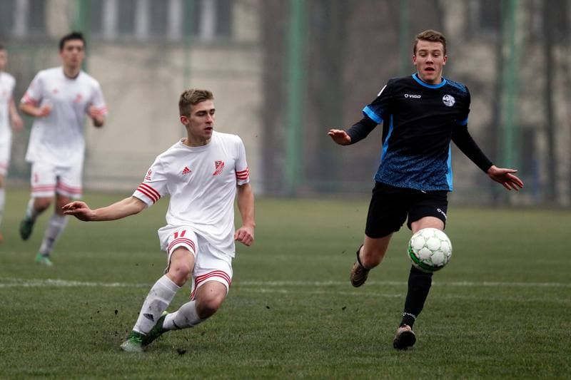 Football. Centralna Liga Juniorow. Gwarek Zabrze - Salos Szczecin. 26.11.2016