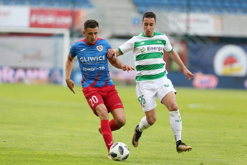 Football. Lotto Ekstraklasa. Piast Gliwice - Lechia Gdansk. 08.05.2018