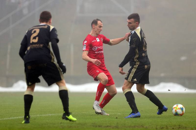 Football. Sparing. Zaglebie Sosnowiec - LKS Lodz. 03.02.2019