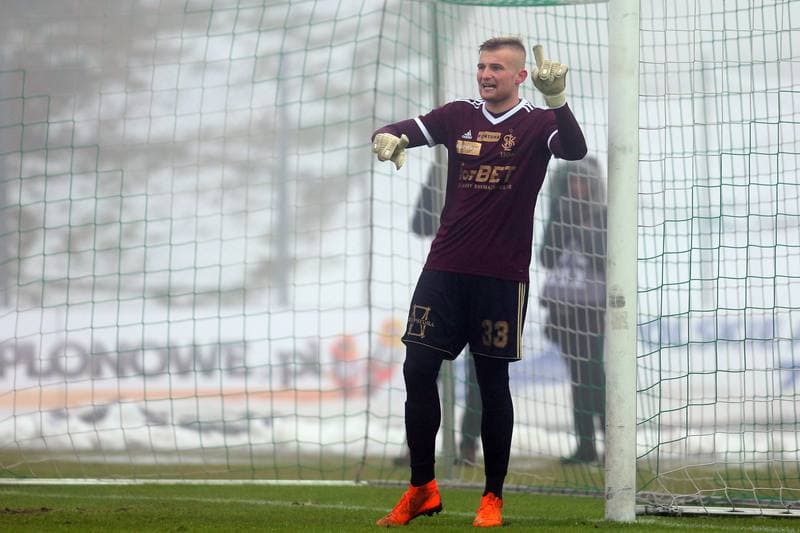 Football. Sparing. Zaglebie Sosnowiec - LKS Lodz. 03.02.2019