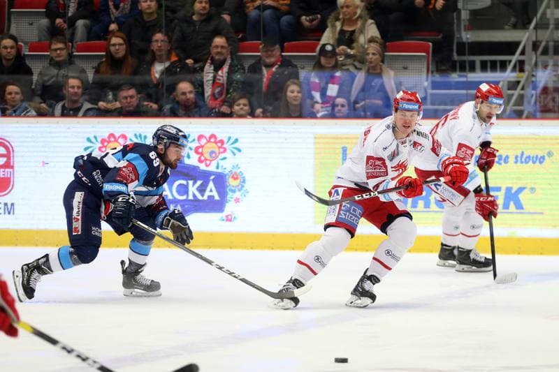 Ice Hockey. Tipsport Extraliga. Ocelari Trinec - Bily Tygri Liberec. 13.02.2019