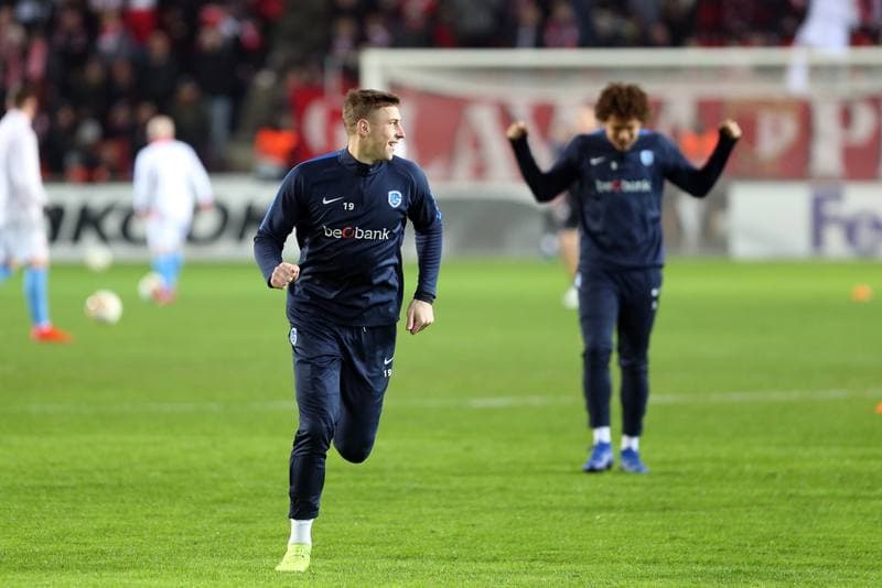 Football. UEFA Europa League. Slavia Prague - KRC Genk. 14.02.2019