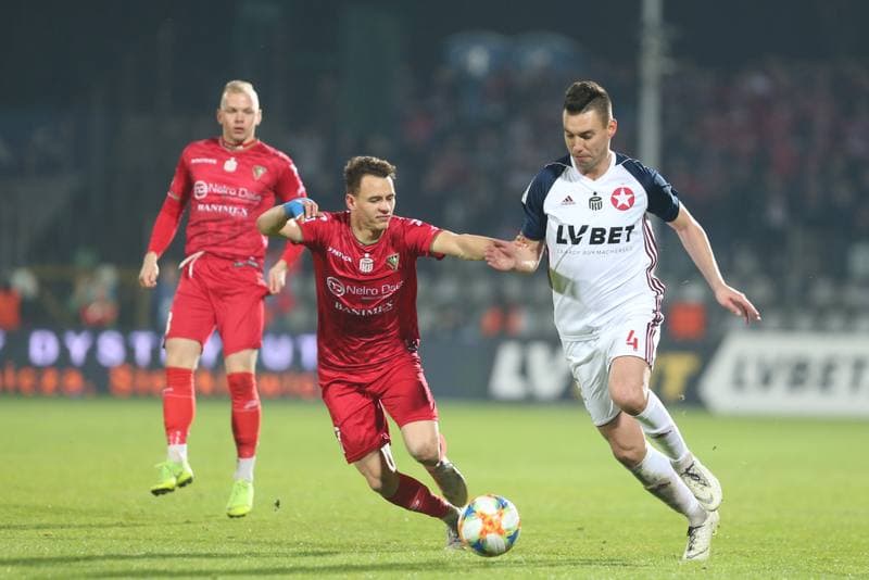 Football. Lotto Ekstraklasa. Zaglebie Sosnowiec - Wisla Krakow. 03.04.2019