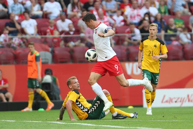 Football. International Friendly. Poland - Lithuania. 12.06.2018