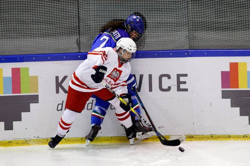 Ice Hockey. U18 Women's World Championship. Poland - Italy. 12.01.2017