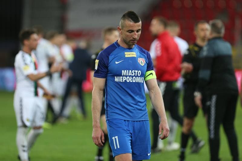 Football. Fortuna I Liga. GKS Tychy - Puszcza Niepolomice. 20.04.2019