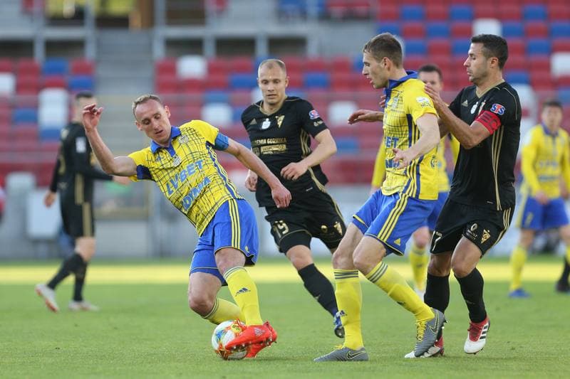 Football. Lotto Ekstraklasa. Gornik Zabrze - Arka Gdynia. 22.04.2019