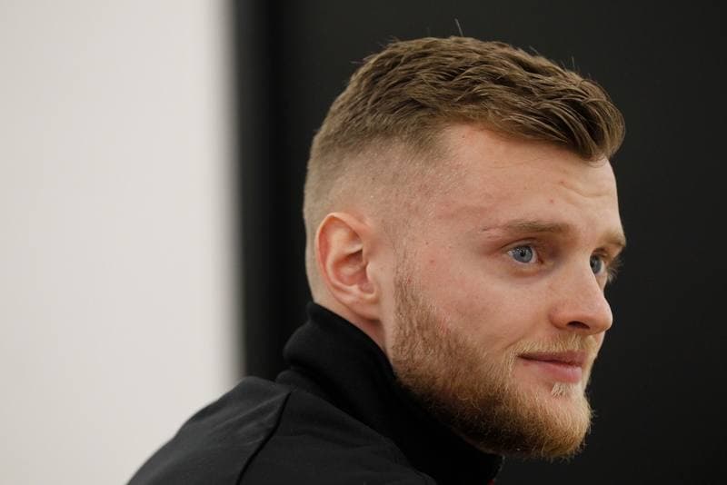 Football. Gornik Zabrze. Press Conference. 21.02.2019