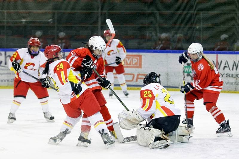 Ice Hockey. Women's U18 International Friendly. Poland - China. 04.01.2017