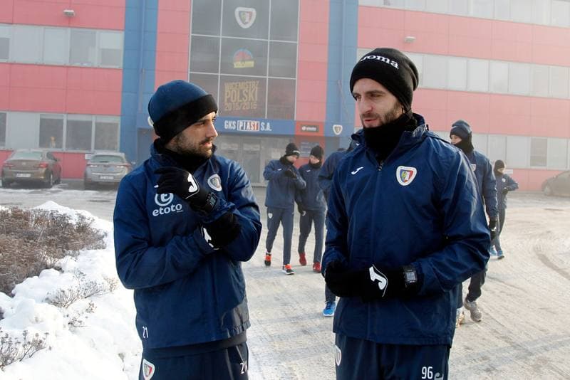 Football. Piast Gliwice. Training. 09.01.2017