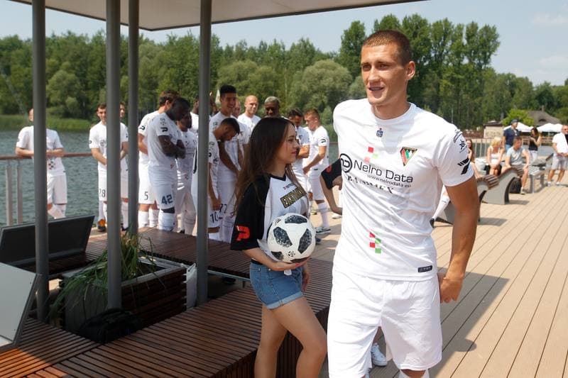 Football. Zaglebie Sosnowiec. Team Presentation. 21.07.2018