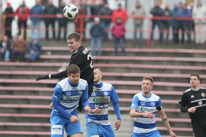 Football. Fortuna Narodni Liga. Fotbal Trinec - FK Usti nad Labem. 02.03.2019