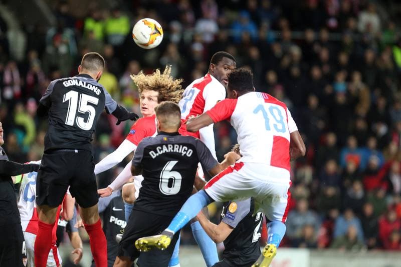 Football. UEFA Europa League. Slavia Prague - Sevilla FC. 14.03.2019