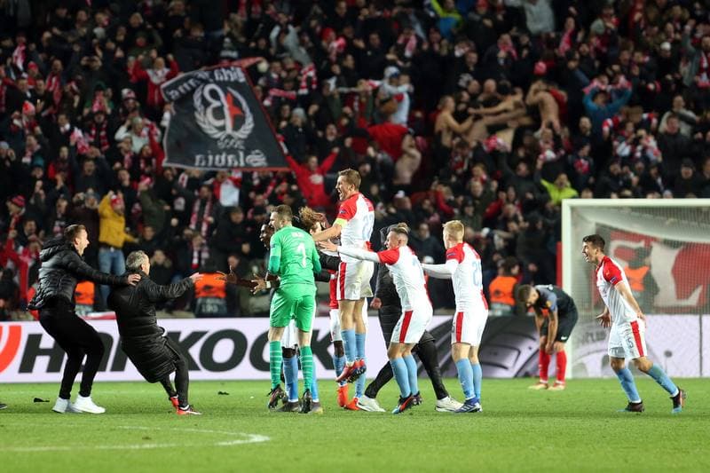 Football. UEFA Europa League. Slavia Prague - Sevilla FC. 14.03.2019