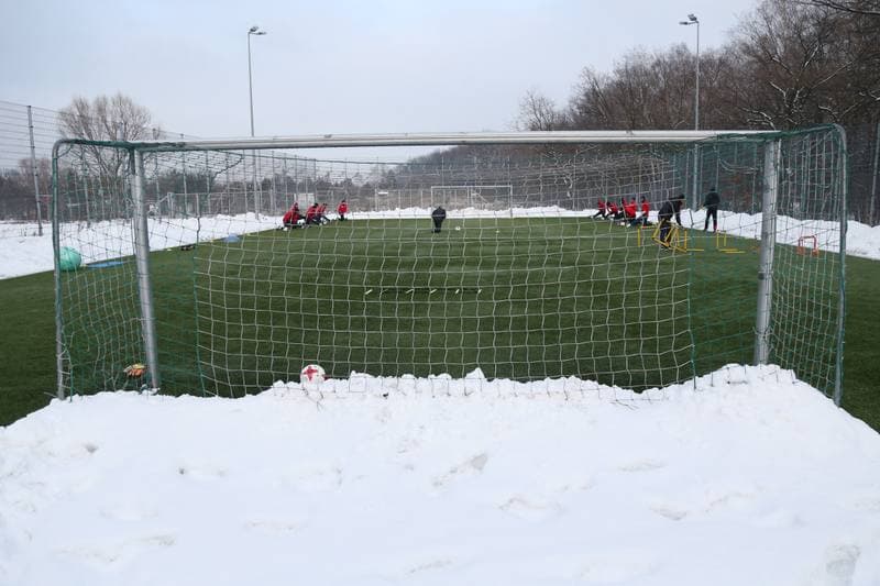 Football. Piast Gliwice. Training. 02.02.2017