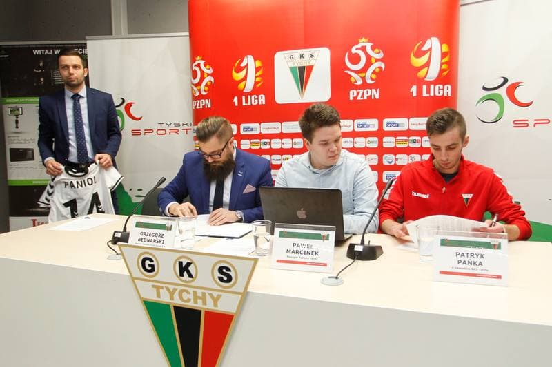 Football. GKS Tychy. Press Conference. 16.02.2017