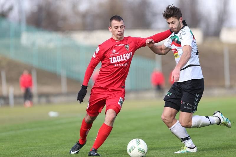 Football. Sparing. Zaglebie Sosnowiec - GKS Tychy. 25.02.2017