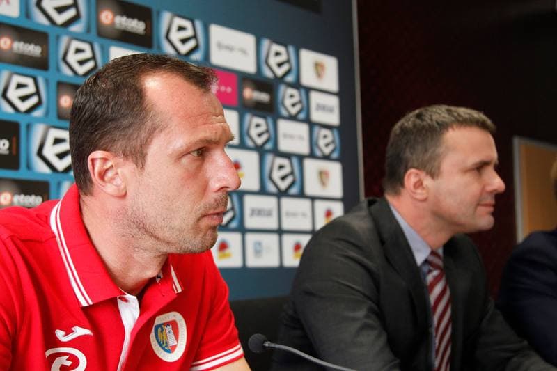 Football. Piast Gliwice. Press Conference. 10.02.2017