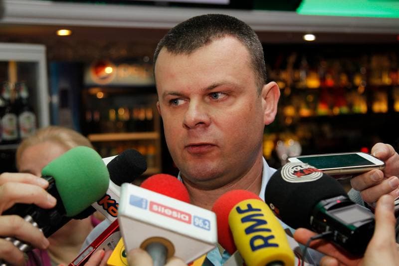 Football. Zaglebie Sosnowiec. Press Conference. 28.02.2017