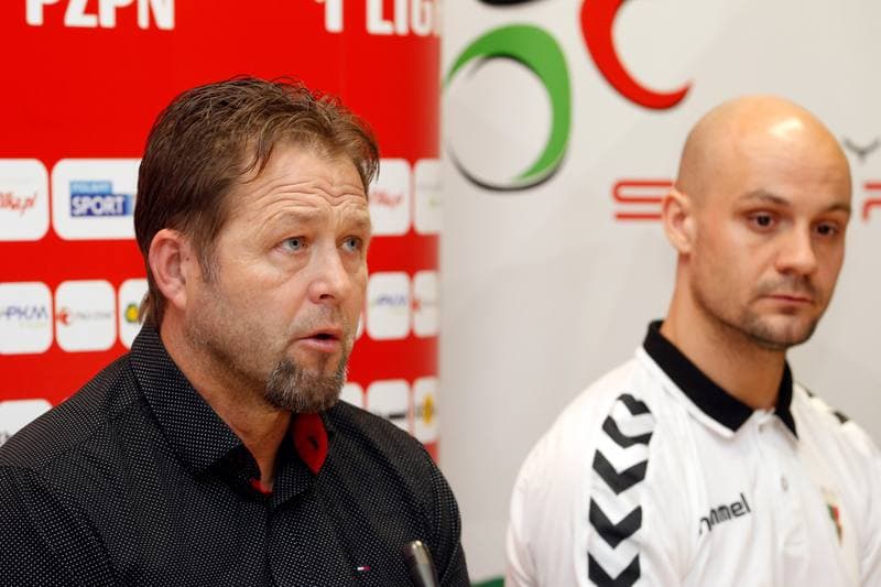 Football. GKS Tychy. Press Conference. 28.02.2017