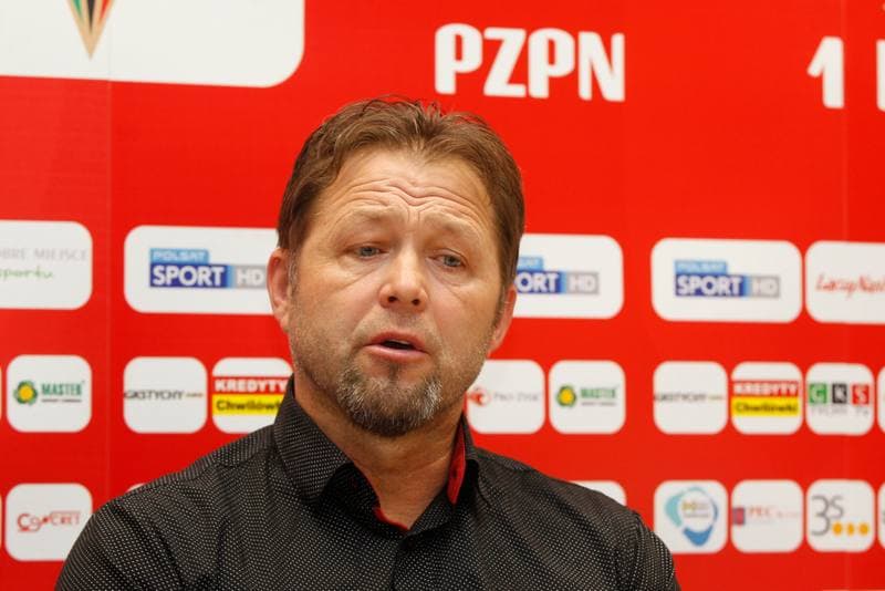 Football. GKS Tychy. Press Conference. 28.02.2017