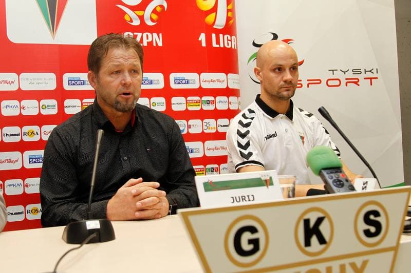 Football. GKS Tychy. Press Conference. 28.02.2017