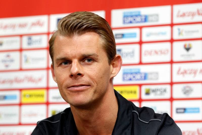 Football. GKS Katowice. Press Conference. 01.03.2017