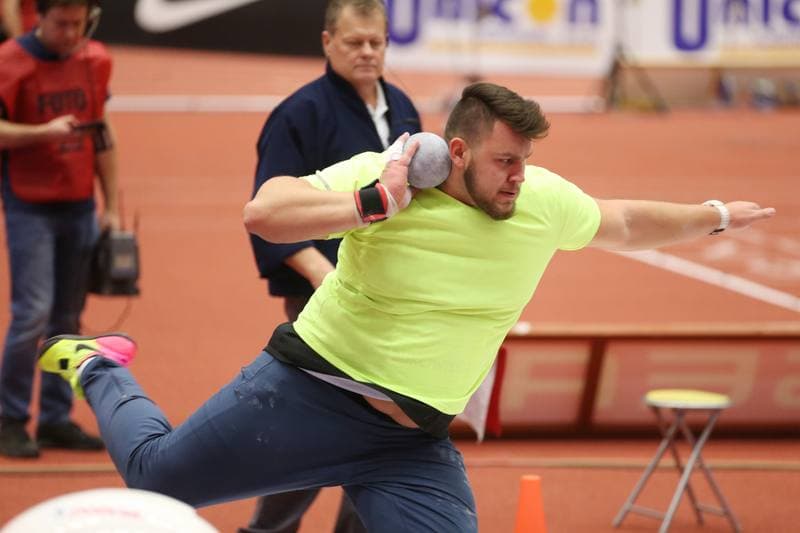 Athletics. Czech Indoor Gala 2017. Shot Put. 14.02.2017