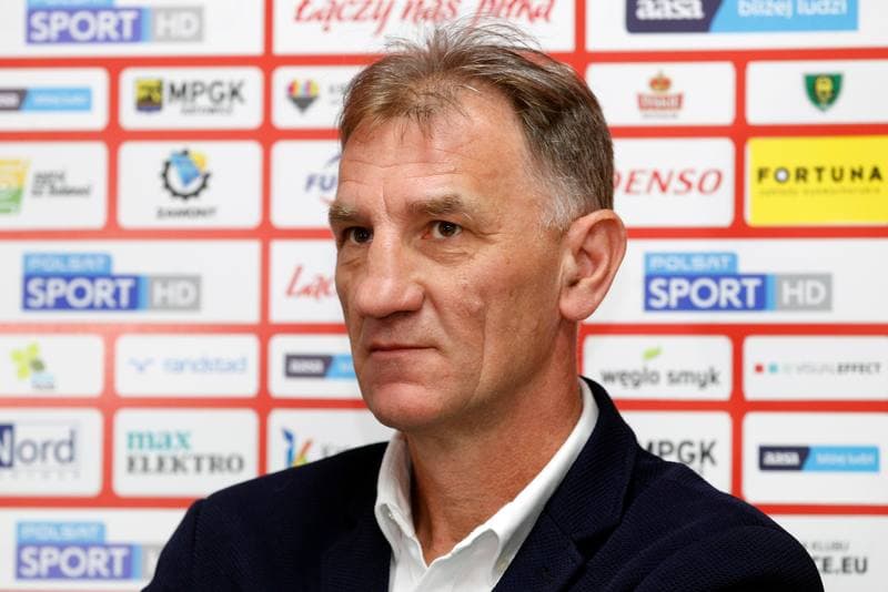 Football. GKS Katowice. Press Conference. 01.03.2017